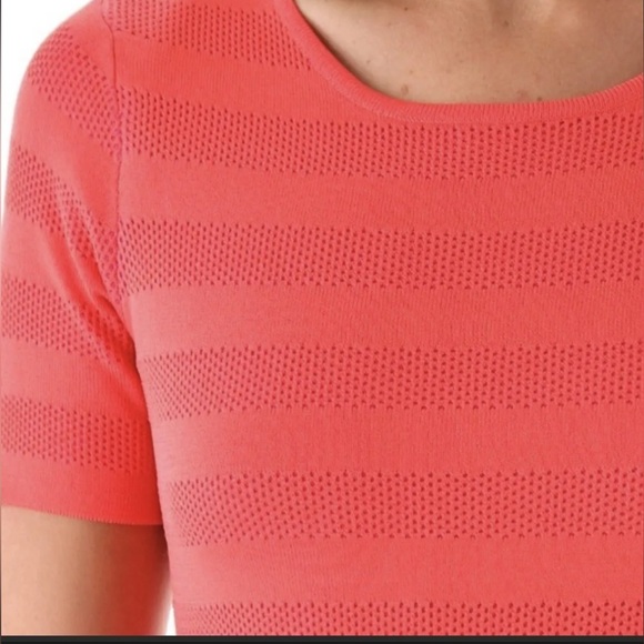 NWT $210 Torn By Ronny Kobo Coral Candy Stripe Dress INTERMIX Sm - Picture 10 of 11